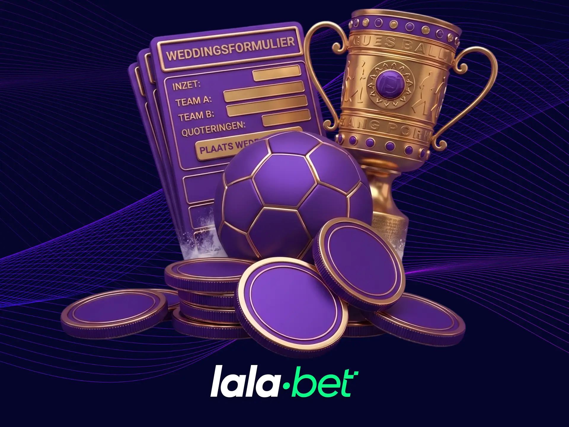 Plaats uw eerste weddenschap op een voetbalwedstrijd op het LalaBet-platform.