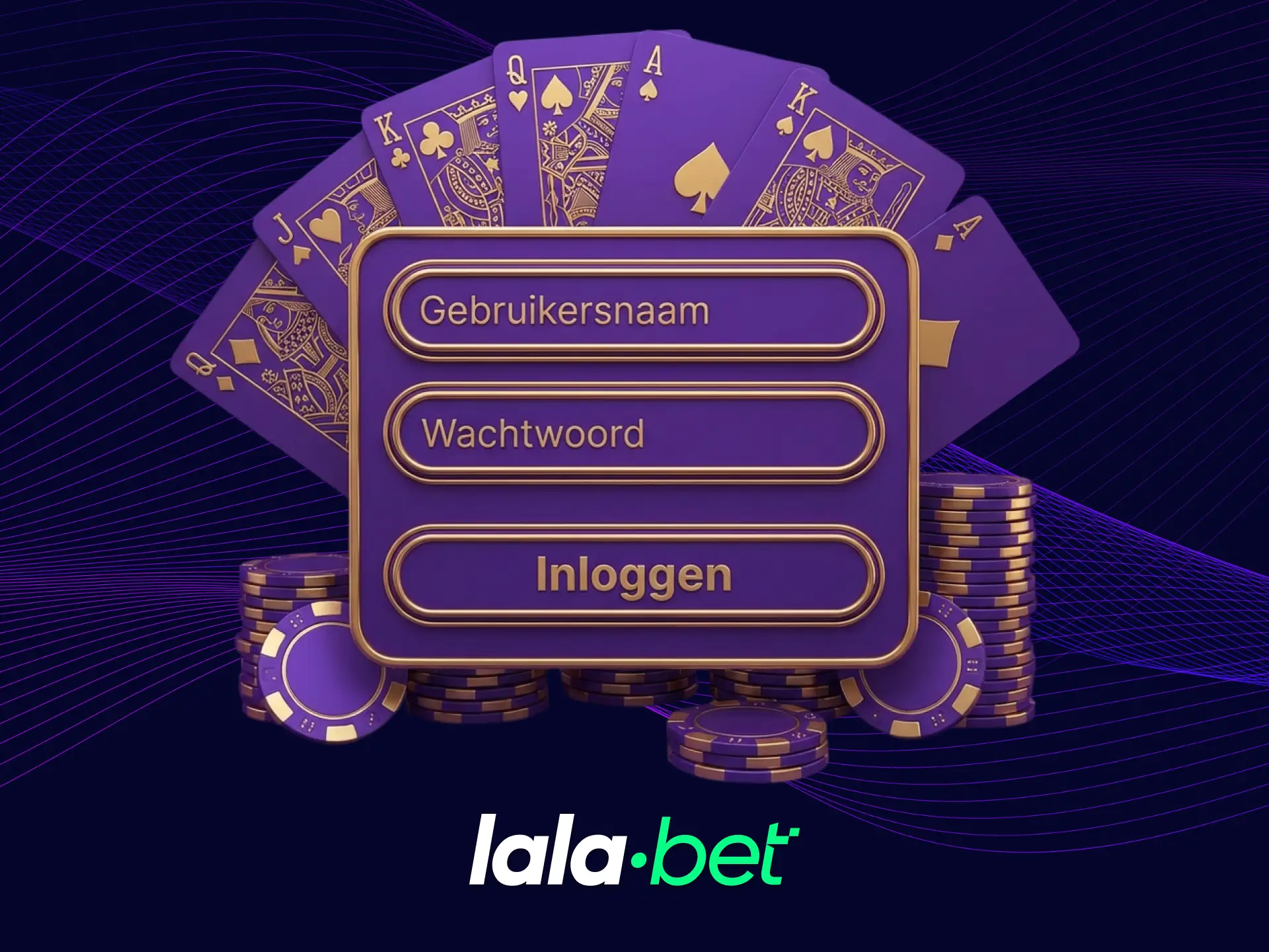 Je kunt inloggen op je LalaBet-account met je gebruikersnaam en wachtwoord.