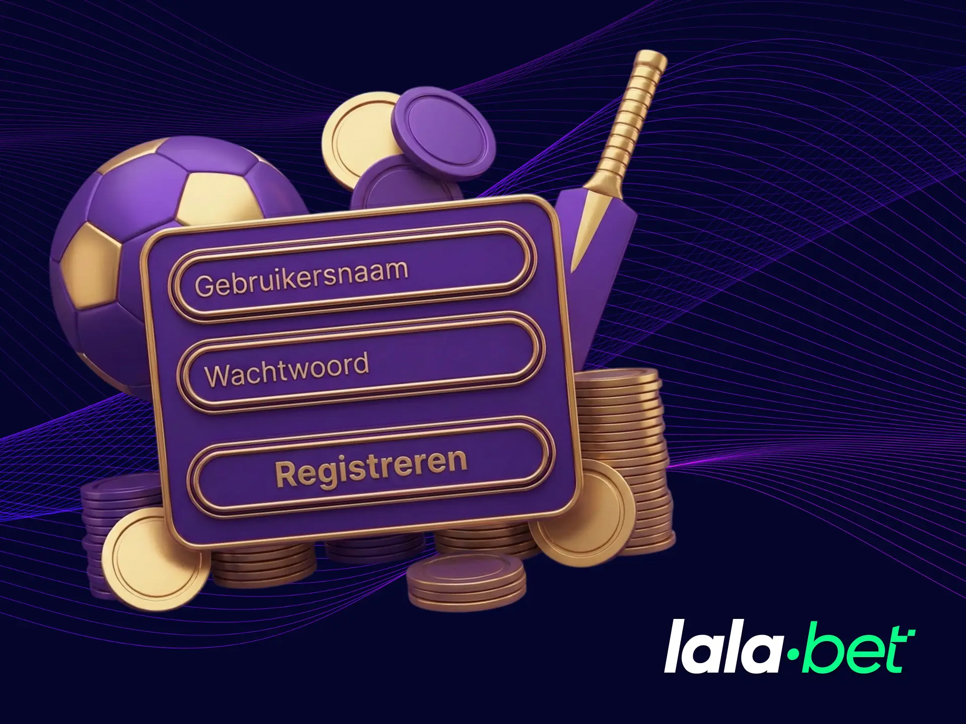 Het aanmaken van een LalaBet-account is eenvoudig via de app.