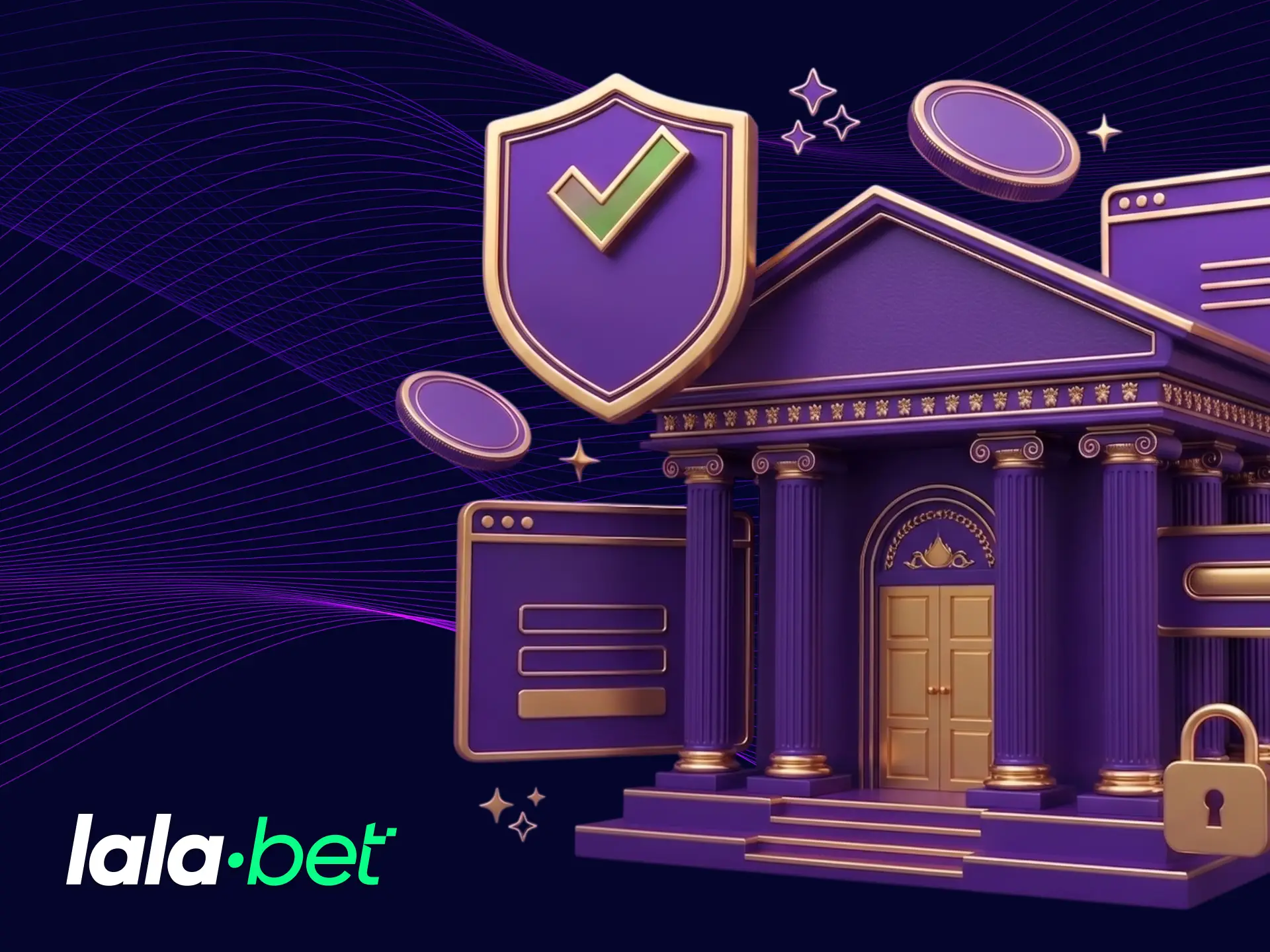 Kies uw bank bij het storten op het LalaBet-platform.